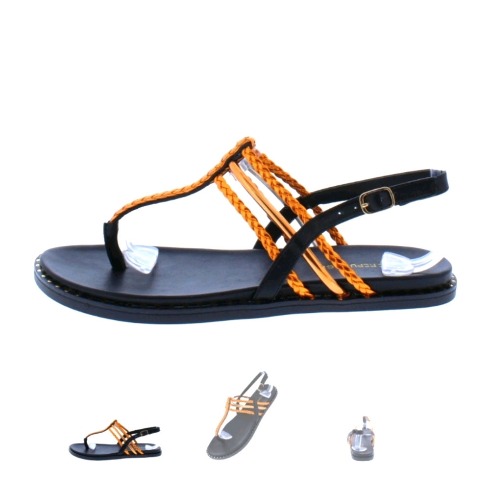Orange tone sandals